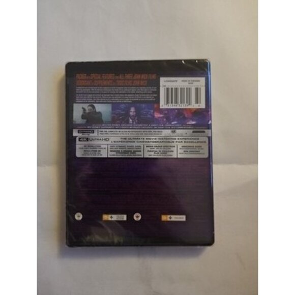 John Wick Chapters 1-3 (4K ULTRA HD) NEW SEALED - Picture 2 of 2